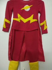 Kids Costumes to Hire - Flash Costume _ age 6/7 - 2pce